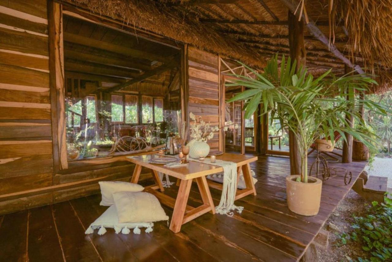 Penzion Madre Tierra Eco Habitat Puerto Morelos Exteriér fotografie