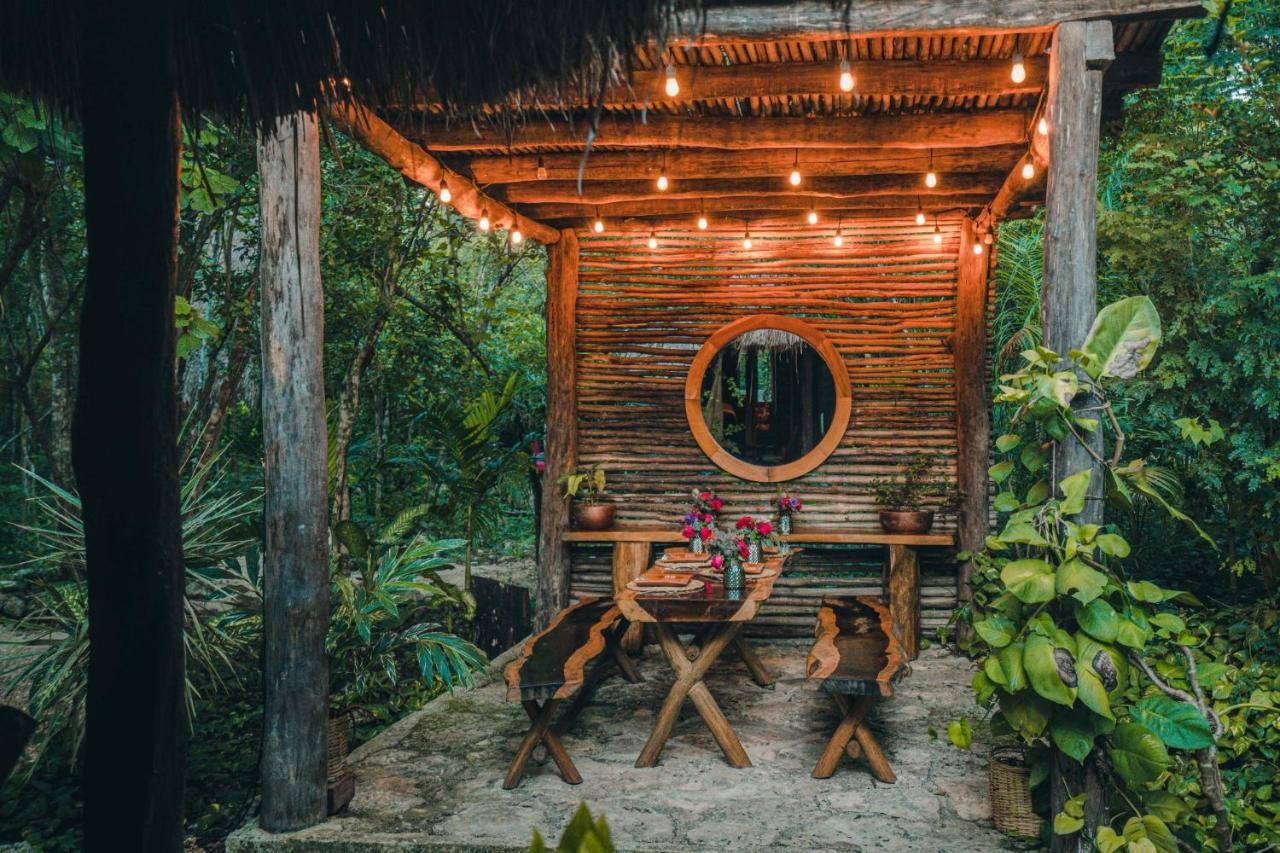 Penzion Madre Tierra Eco Habitat Puerto Morelos Exteriér fotografie