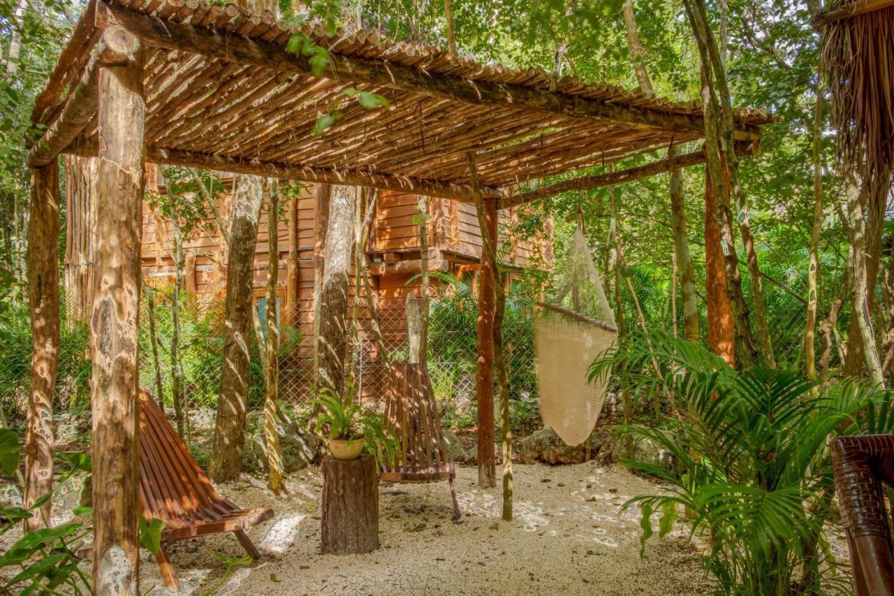 Penzion Madre Tierra Eco Habitat Puerto Morelos Exteriér fotografie