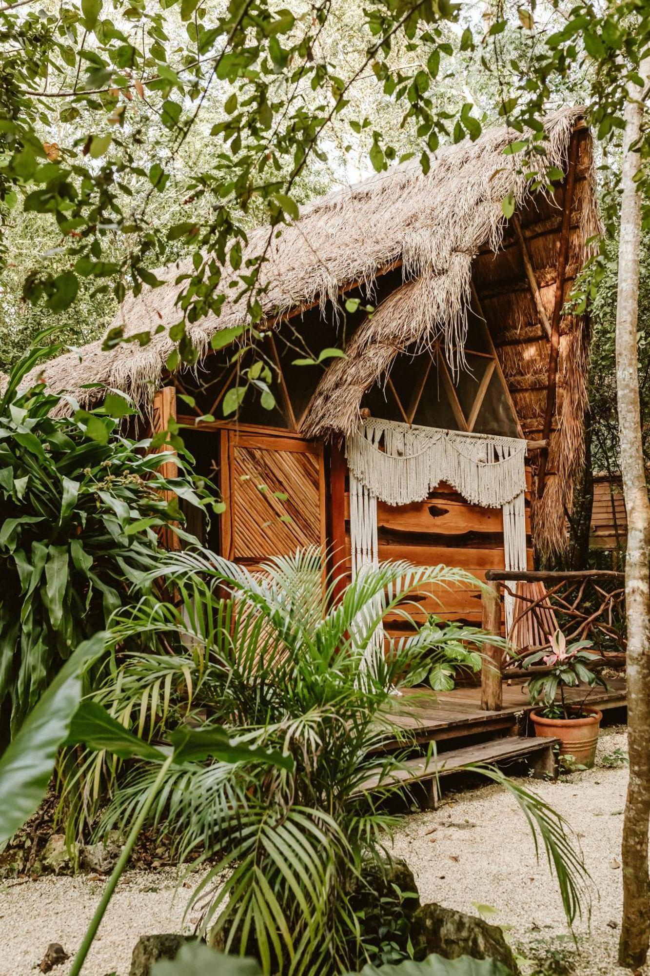 Penzion Madre Tierra Eco Habitat Puerto Morelos Exteriér fotografie