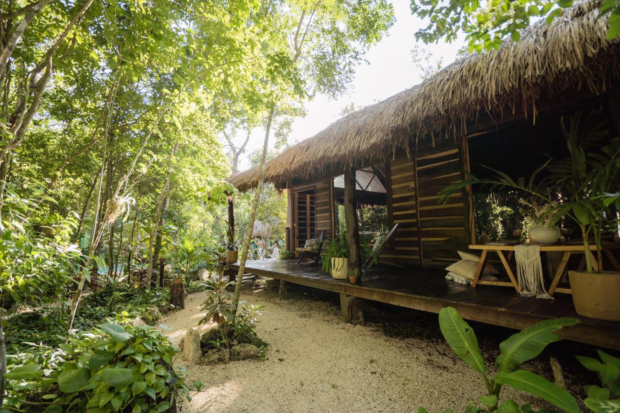 Penzion Madre Tierra Eco Habitat Puerto Morelos Exteriér fotografie