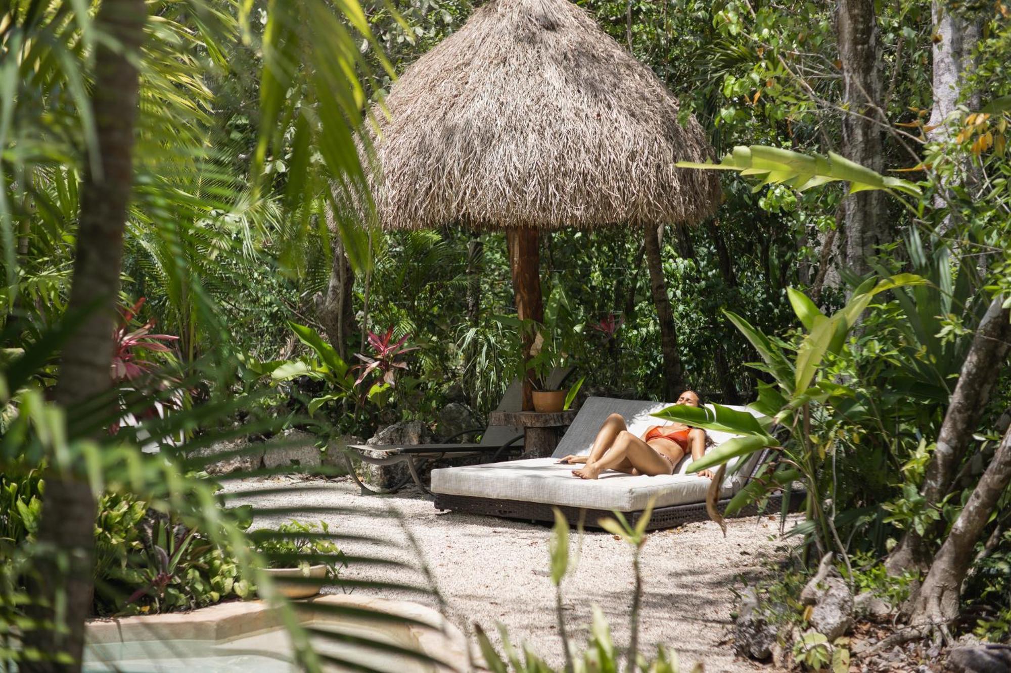 Penzion Madre Tierra Eco Habitat Puerto Morelos Exteriér fotografie