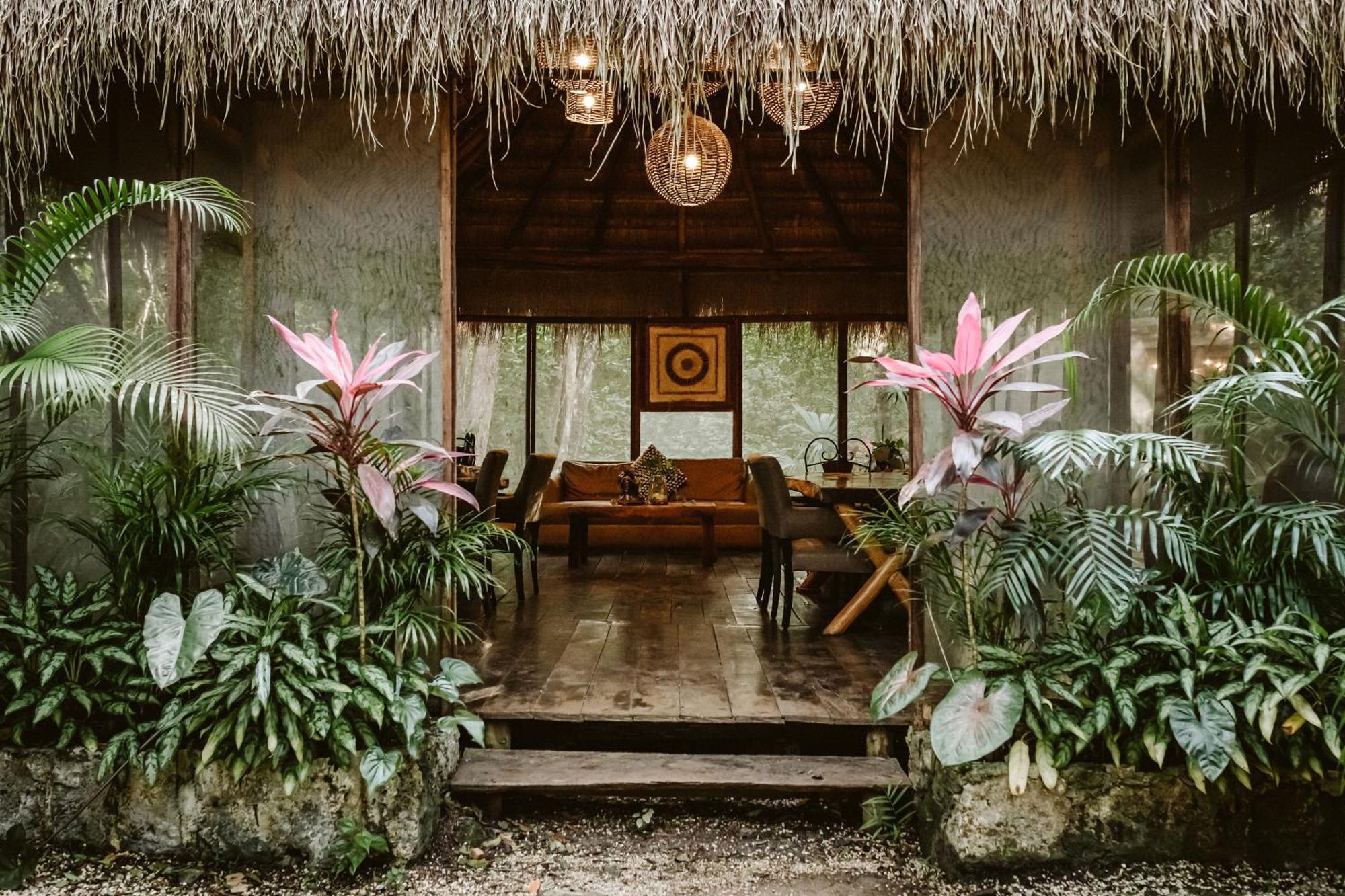 Penzion Madre Tierra Eco Habitat Puerto Morelos Exteriér fotografie