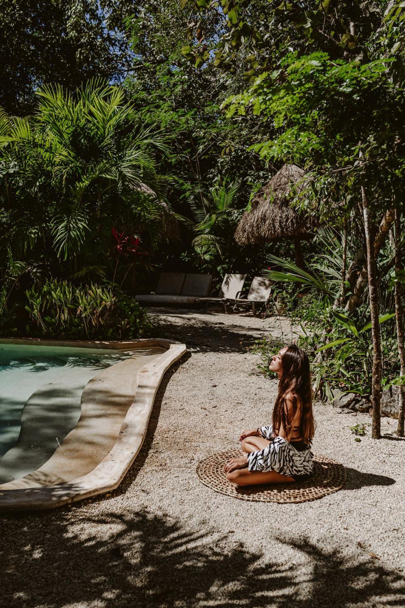 Penzion Madre Tierra Eco Habitat Puerto Morelos Exteriér fotografie