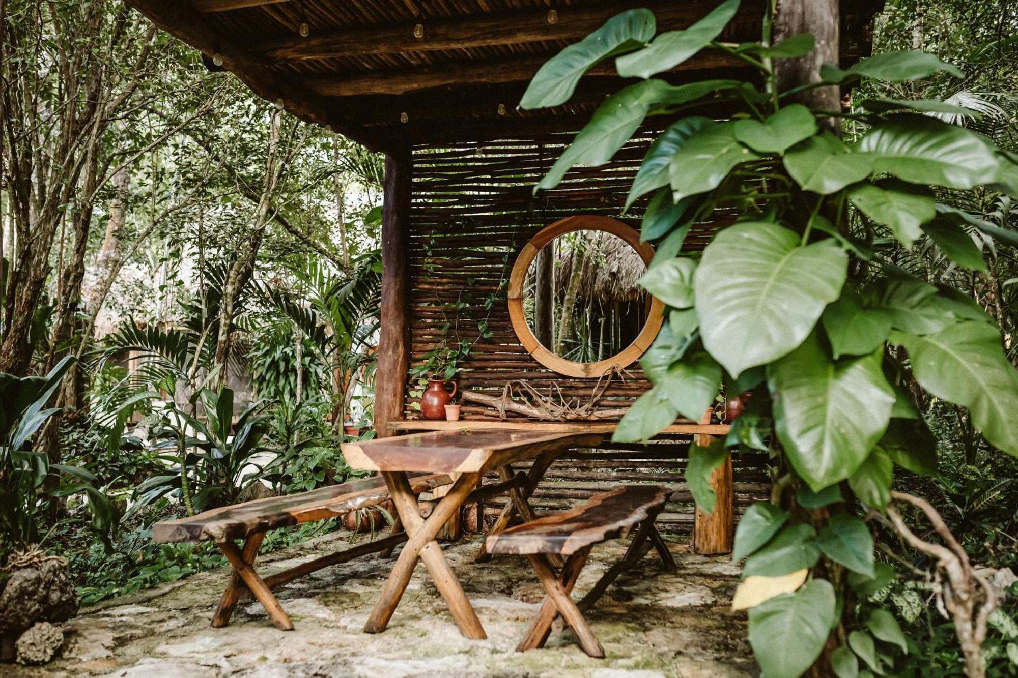 Penzion Madre Tierra Eco Habitat Puerto Morelos Exteriér fotografie