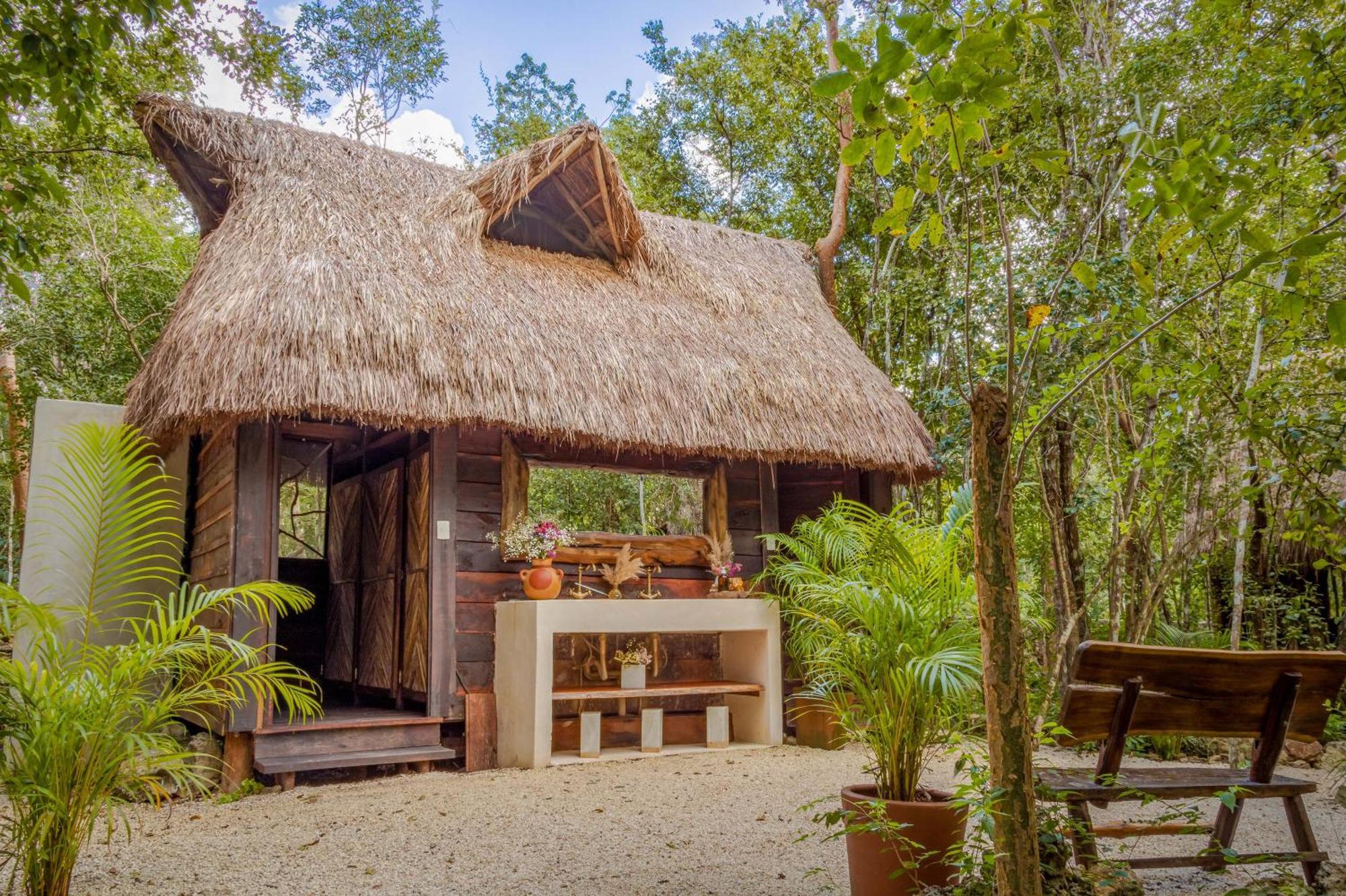 Penzion Madre Tierra Eco Habitat Puerto Morelos Exteriér fotografie